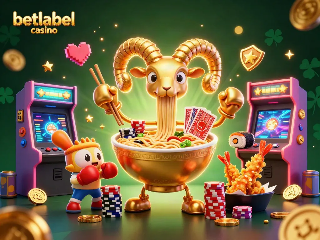 Engage in vibrant gaming action at betlabel casino with colorful characters and casino elements.